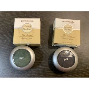 PUR Colour Purminerals Shadow eyeshadow Midnight Jade Onyx Set Of 2 NIB .08oz‎